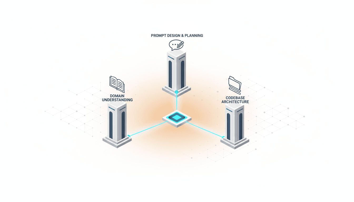 Image visualizing the three core competencies of developers